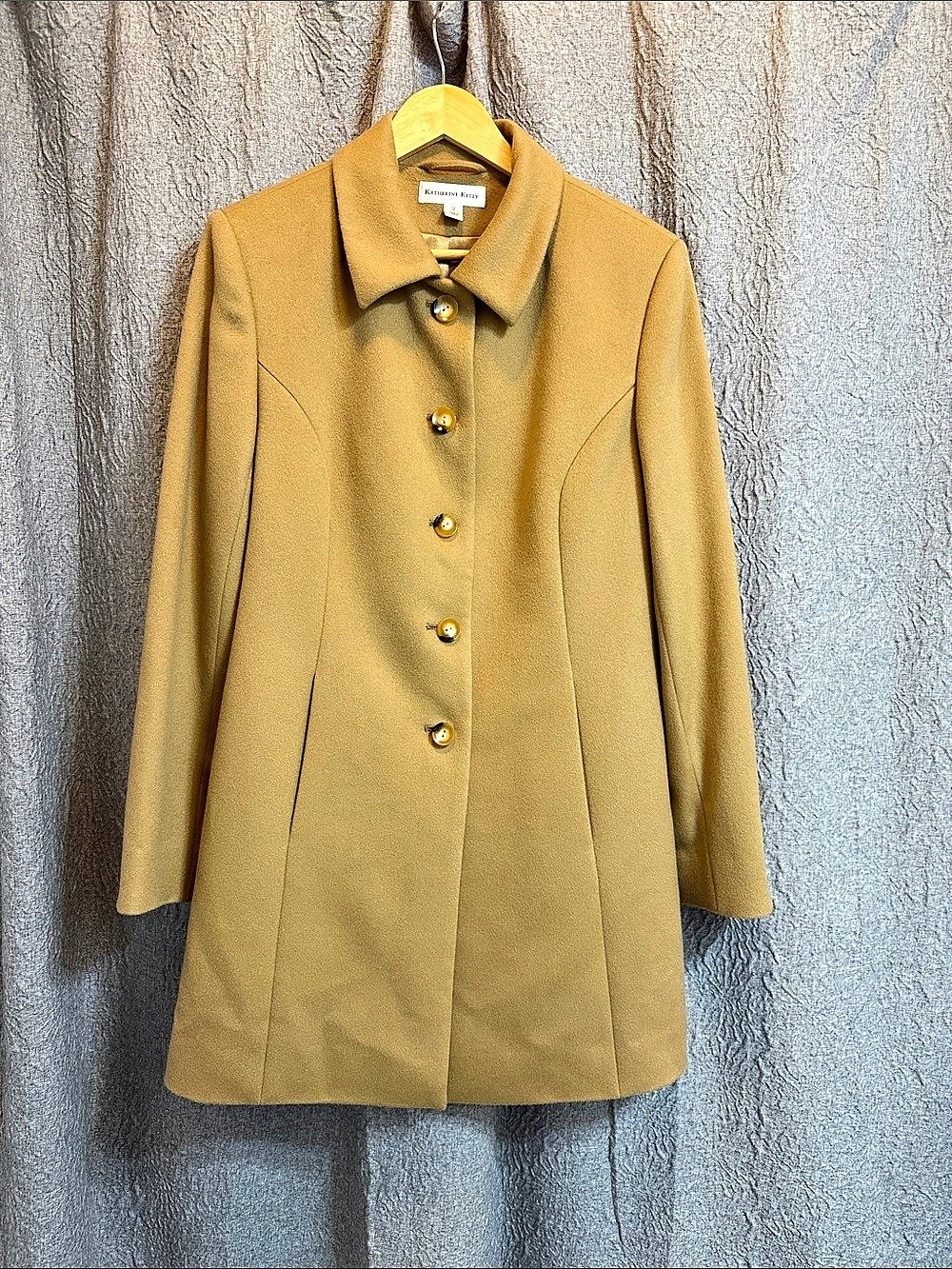 Katherine Kelly Cashmere-Wool Coat Size 12 New